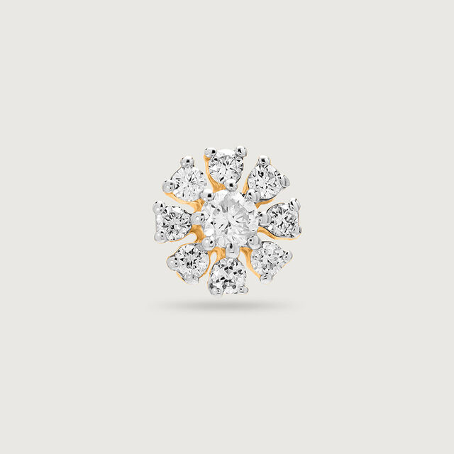 Mia by Tanishq 18KT Yellow Gold Diamond Nose Pin 