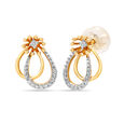 18KT Yellow Gold Diamond Stud Earrings 3