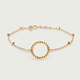 18KT Yellow Gold Luminous Nugget Chain Bracelet 3