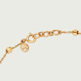18KT Yellow Gold Luminous Nugget Chain Bracelet 5