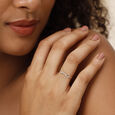 18KT Yellow Gold Martini Finger Ring 