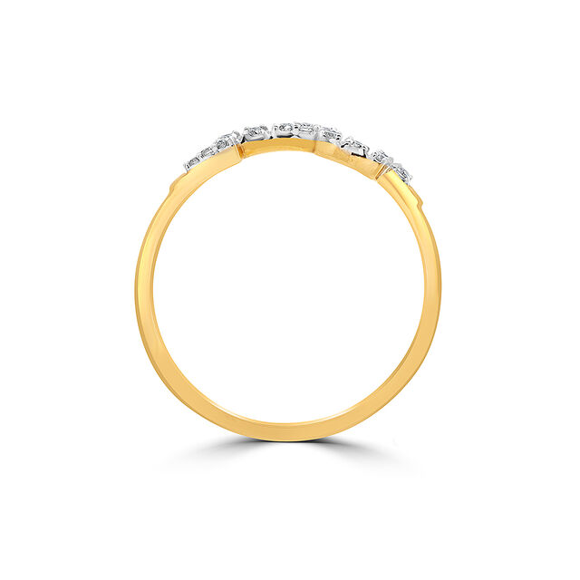 18KT Yellow Gold Martini Finger Ring 4