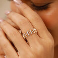 Mia by Tanishq 14KT Yellow Gold Diamond Finger Ring 
