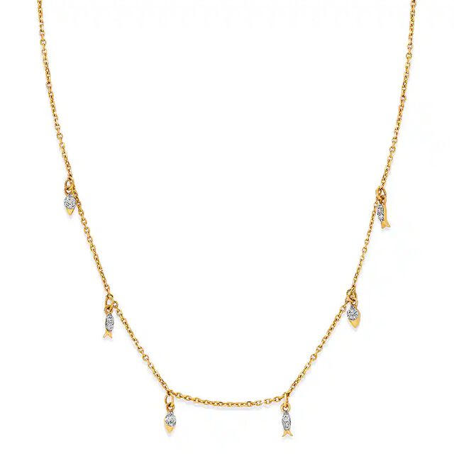Buy 18kt Yellow Gold Necklace Shine On at Best Price Tanishq UAE