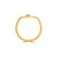 18KT Yellow Gold Concentric Evil Eye Finger Ring 6