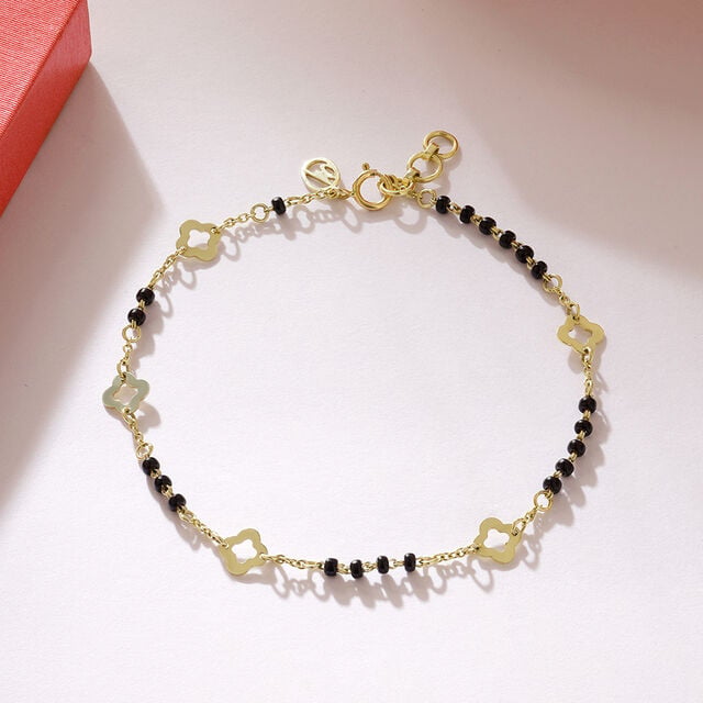 Mia Sutra DIY with Clove Shape Motif Multiple Stacking Charm Bracelet 