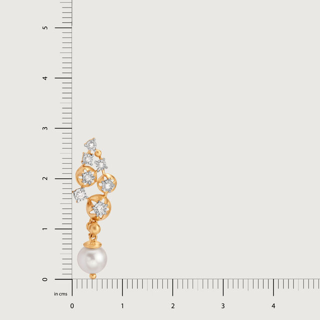 Pearlescent Cluster 14KT Drop Earrings 6