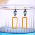 Blue Elixir 18KT London Blue Topaz Drop Earrings 
