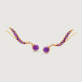 Lavender Libation Luxe  Amethyst Drop Earrings 4