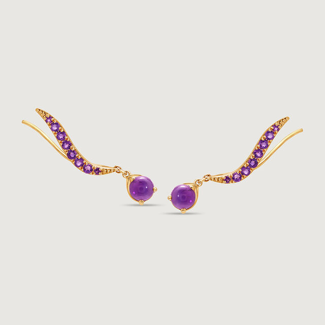 Lavender Libation Luxe  Amethyst Drop Earrings 4