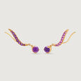 Lavender Libation Luxe  Amethyst Drop Earrings 5