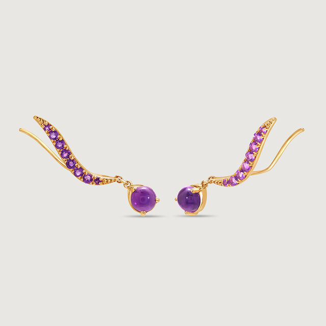Lavender Libation Luxe  Amethyst Drop Earrings 5