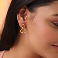 Cupid Edit Dangling Heart 18KT Gold Drop Earrings,,hi-res 2