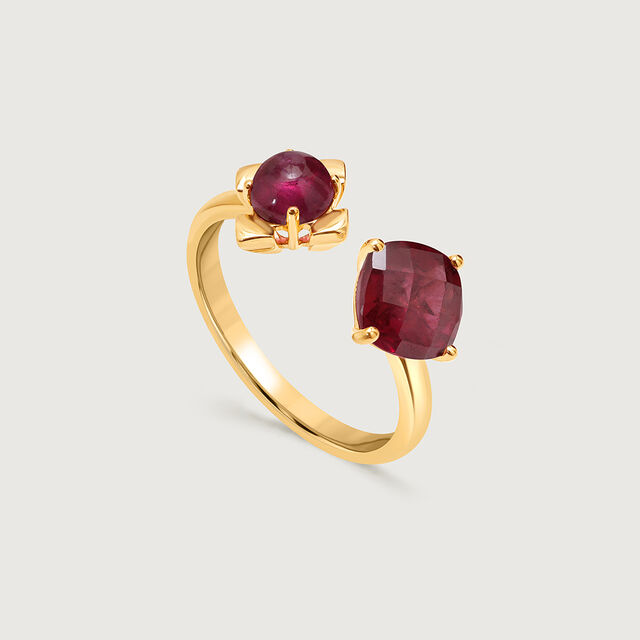 Crimson Clinks  14KT Ruby Finger Ring 4