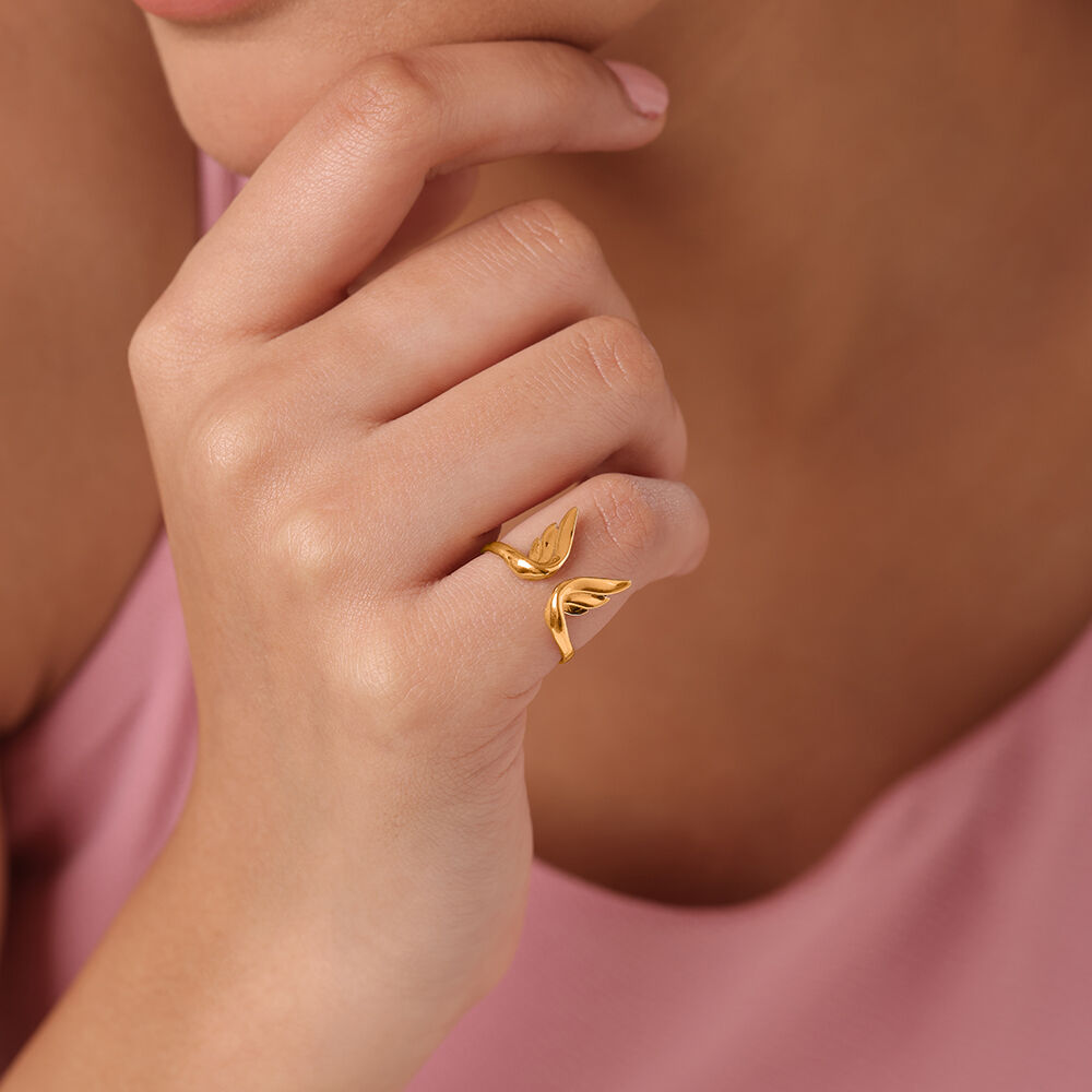 Buy Whimsical Butterfly 18KT Gold Finger Ring for Her at Best Price Tanishq UAE
