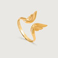 Whimsical Butterfly 18KT Gold Finger Ring for Her 4