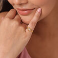 Butterfly Kiss 18KT Gold & Diamond Finger Ring,,hi-res 2