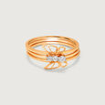 Butterfly Kiss 18KT Gold & Diamond Finger Ring,,hi-res 3