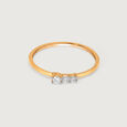 Butterfly Kiss 18KT Gold & Diamond Finger Ring,,hi-res 5