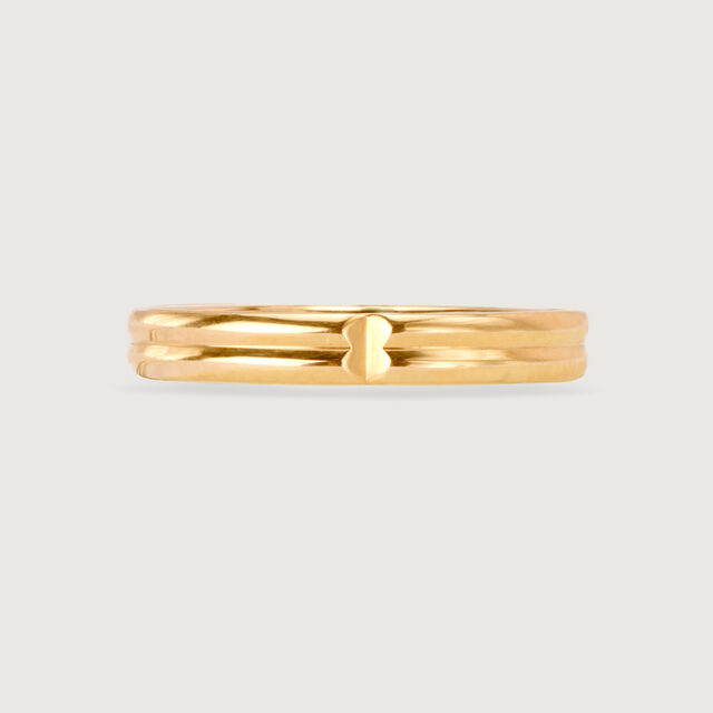 Evermore Band 18KT Rose Gold Couple Ring -Single Piece,,hi-res 2
