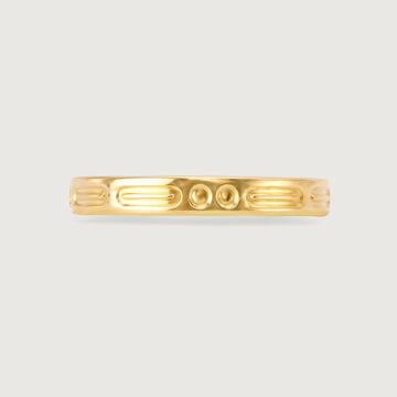 Heartfelt Band 18KT Gold  Ring-Single Piece