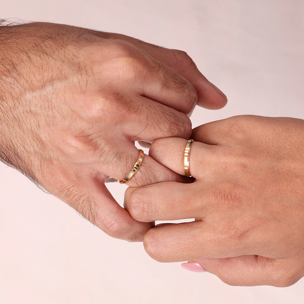 Buy Solidarity Band 18KT Gold Couple Ring Single Piece at Best Price Tanishq US
