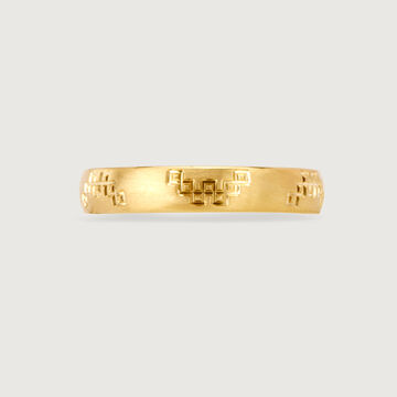 Soulmates Signature band 18KT Gold  Ring -Single Piece