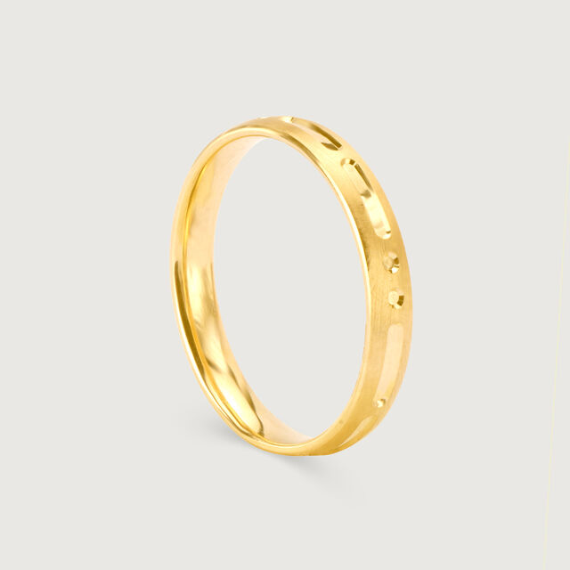 You & I Band 18KT Gold Couple Ring -Single Piece,,hi-res 4