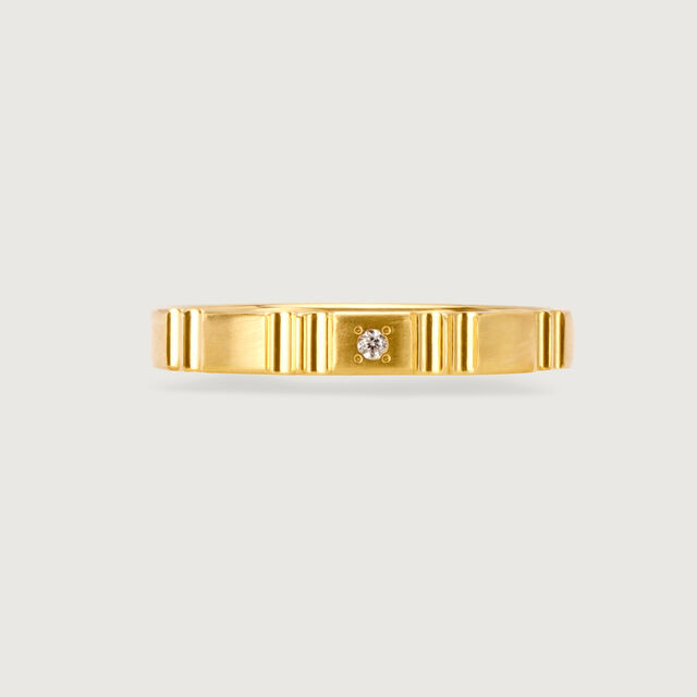 Togetherness Band 18KT Gold & Diamond Couple Ring-Single Piece 5