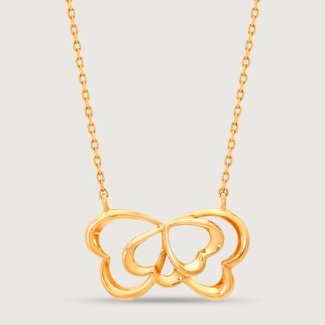 Hearts Symphony 18kt Pure Gold Pendant with Chain,,hi-res 4