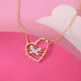 Winged Melody 18KT Gold  & Diamond Necklace,,hi-res 