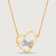 Winged Melody 18KT Gold  & Diamond Necklace,,hi-res 3