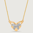 Ballet of Heart 18KT Gold Chain & Diamond Pendant with chain,,hi-res 4