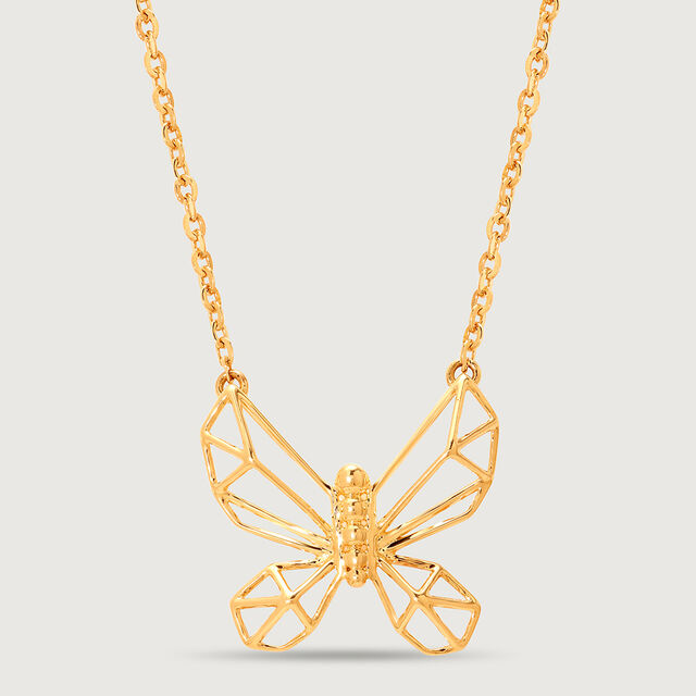 Whimsical Wings 18KT Yellow Gold Necklace,,hi-res 2