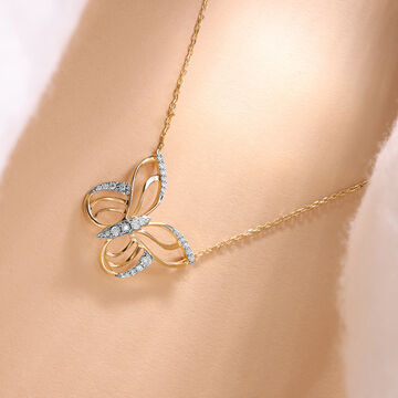 Cupid Edit 18KT Yellow & White Gold Diamond Necklace