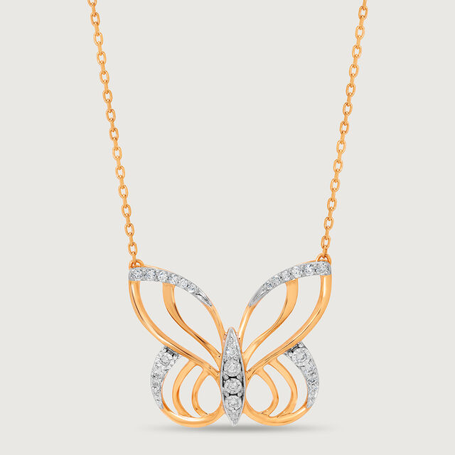 Cupid Edit 18KT Yellow & White Gold Diamond Necklace,,hi-res 4