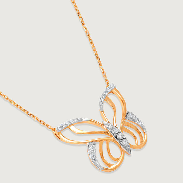 Cupid Edit 18KT Yellow & White Gold Diamond Necklace,,hi-res 5