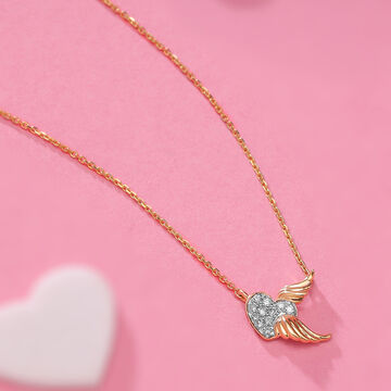 Cupid Edit Mystic Wings 18KT Gold & Diamond Necklace