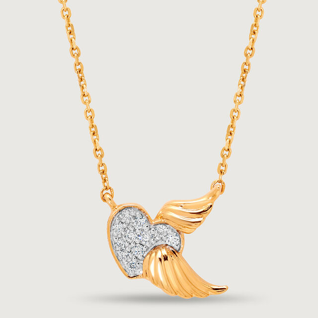 Cupid Edit Mystic Wings 18KT Gold & Diamond Necklace 4