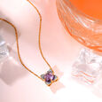 Aurora's Embrace 18KT Amethyst & Diamond  Pendant 