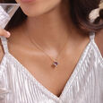 Aurora's Embrace 18KT Amethyst & Diamond  Pendant 2