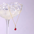 Classically Chic 18KT Ruby & Diamond Pendant 