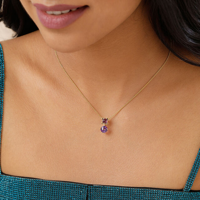 Mystic Mirage 18KT Amethyst Pendant 2