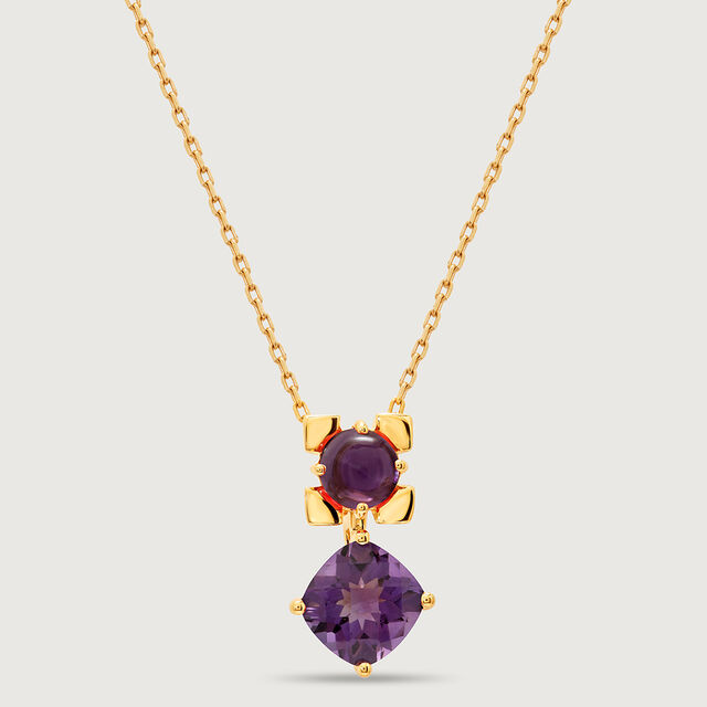 Mystic Mirage 18KT Amethyst Pendant 4