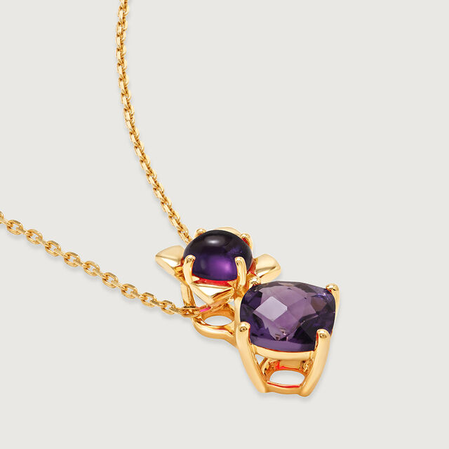 Mystic Mirage 18KT Amethyst Pendant 5