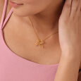 Butterfly Symphony Cupid Edit 18KT Gold Pendant,,hi-res 4
