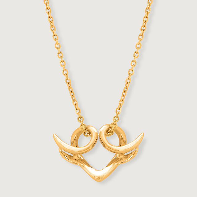 Cupid Edit Celestial Wings 18KT Pure Gold Pendant,,hi-res 4
