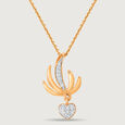 Heartbeat Wingspan 18KT Gold & Diamond Pendant 4
