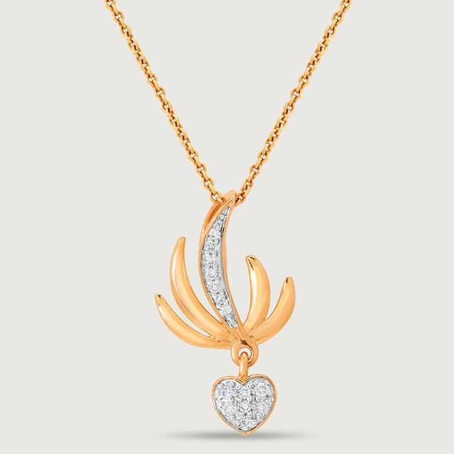 Heartbeat Wingspan 18KT Gold & Diamond Pendant 4