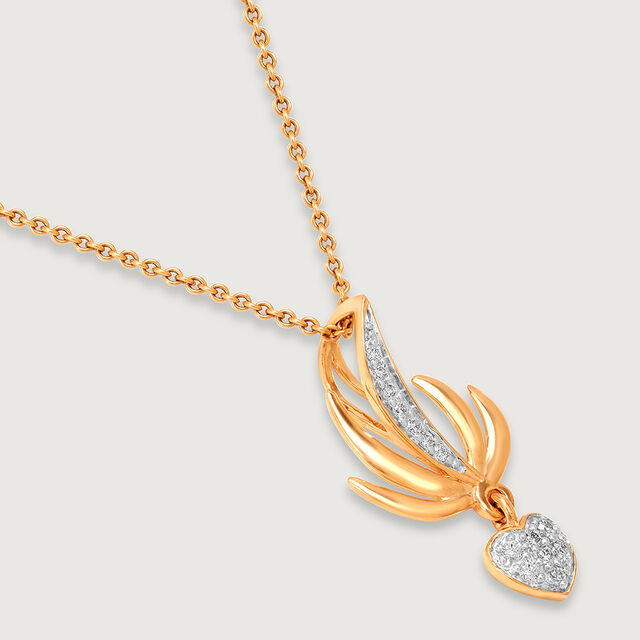 Heartbeat Wingspan 18KT Gold & Diamond Pendant 5